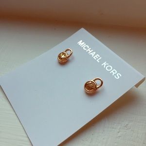 Michael Kors Rose Gold Lock Autumn Earrings